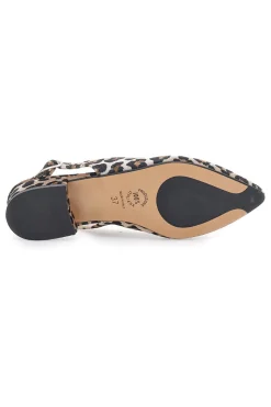 Décolleté da donna leopardato con cinturino slingback Pittarello Glam 3883