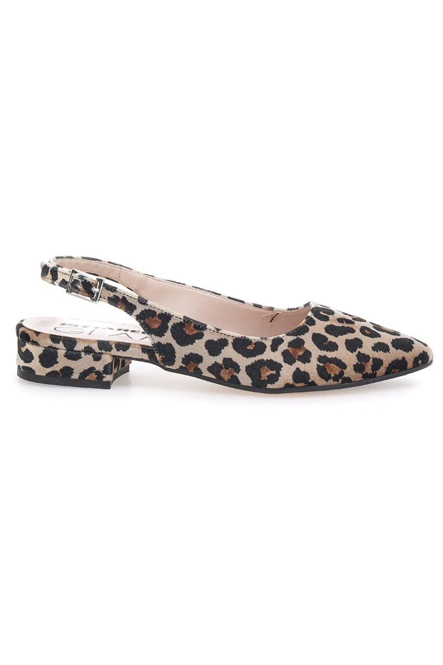 Décolleté da donna leopardato con cinturino slingback Pittarello Glam 3883