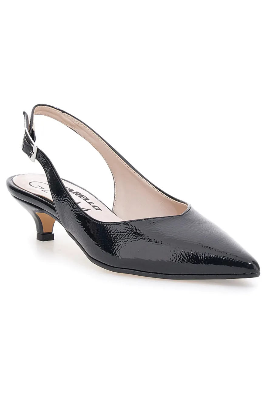 Décolleté da donna nero con cinturino slingback Pittarello Glam 3135