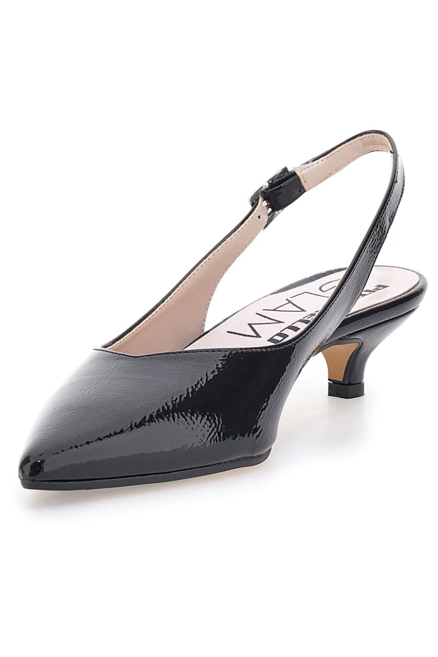Décolleté da donna nero con cinturino slingback Pittarello Glam 3135