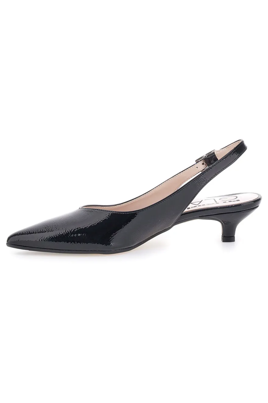 Décolleté da donna nero con cinturino slingback Pittarello Glam 3135
