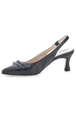 Décolleté da donna nero con fibbie slingback Pittarello Glam 34388
