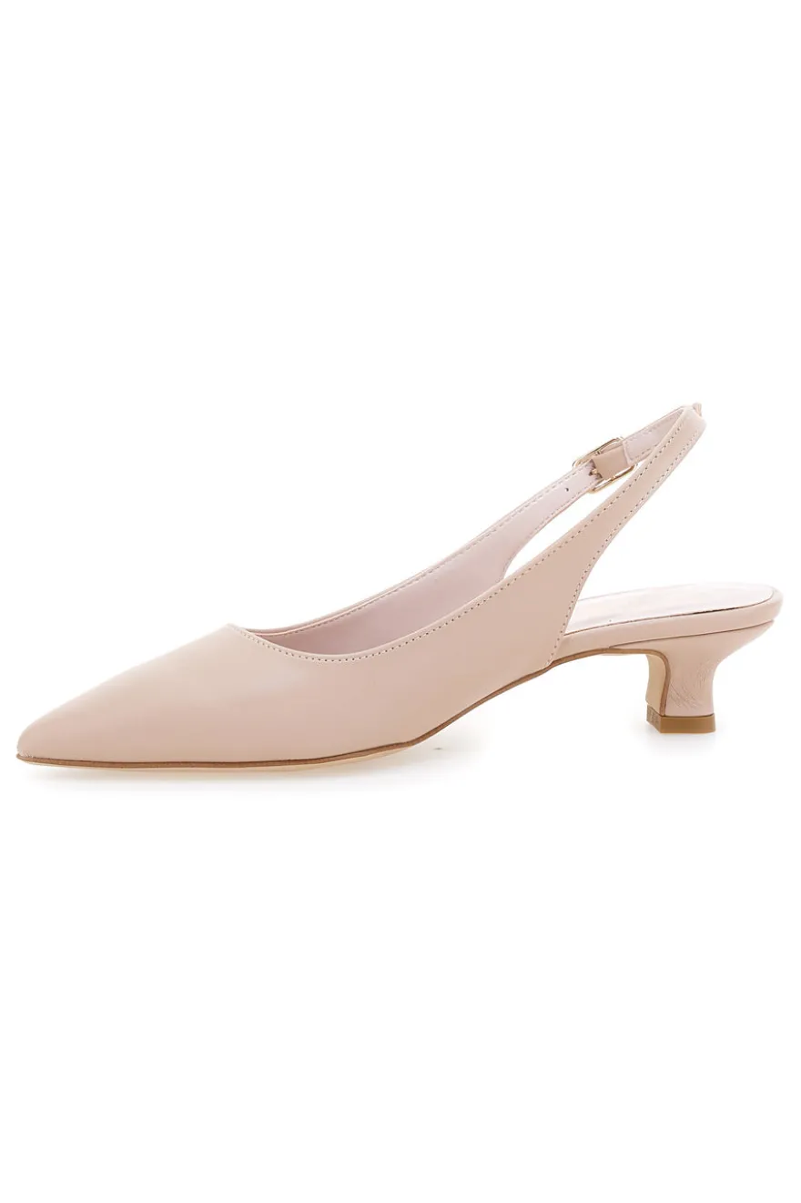 Décolleté da donna nude slingback Pittarello Glam 3990