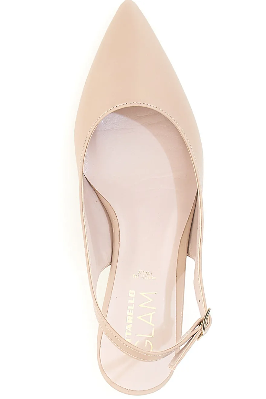 Décolleté da donna nude slingback Pittarello Glam 3990