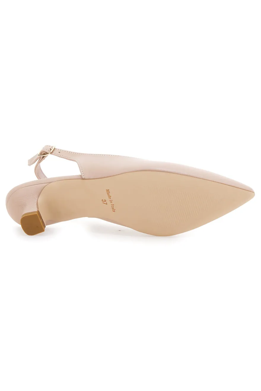 Décolleté da donna nude slingback Pittarello Glam 3990