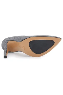 Décolleté grigio scuro glitter con tacco alto Pittarello Romantic 5423