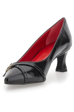 Décolleté in vernice Nera Con tacco a rocchetto Pittarello Glam 3703