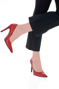 Décolleté magenta con punta sfilata e tacco a stiletto Pittarello Couture 1380