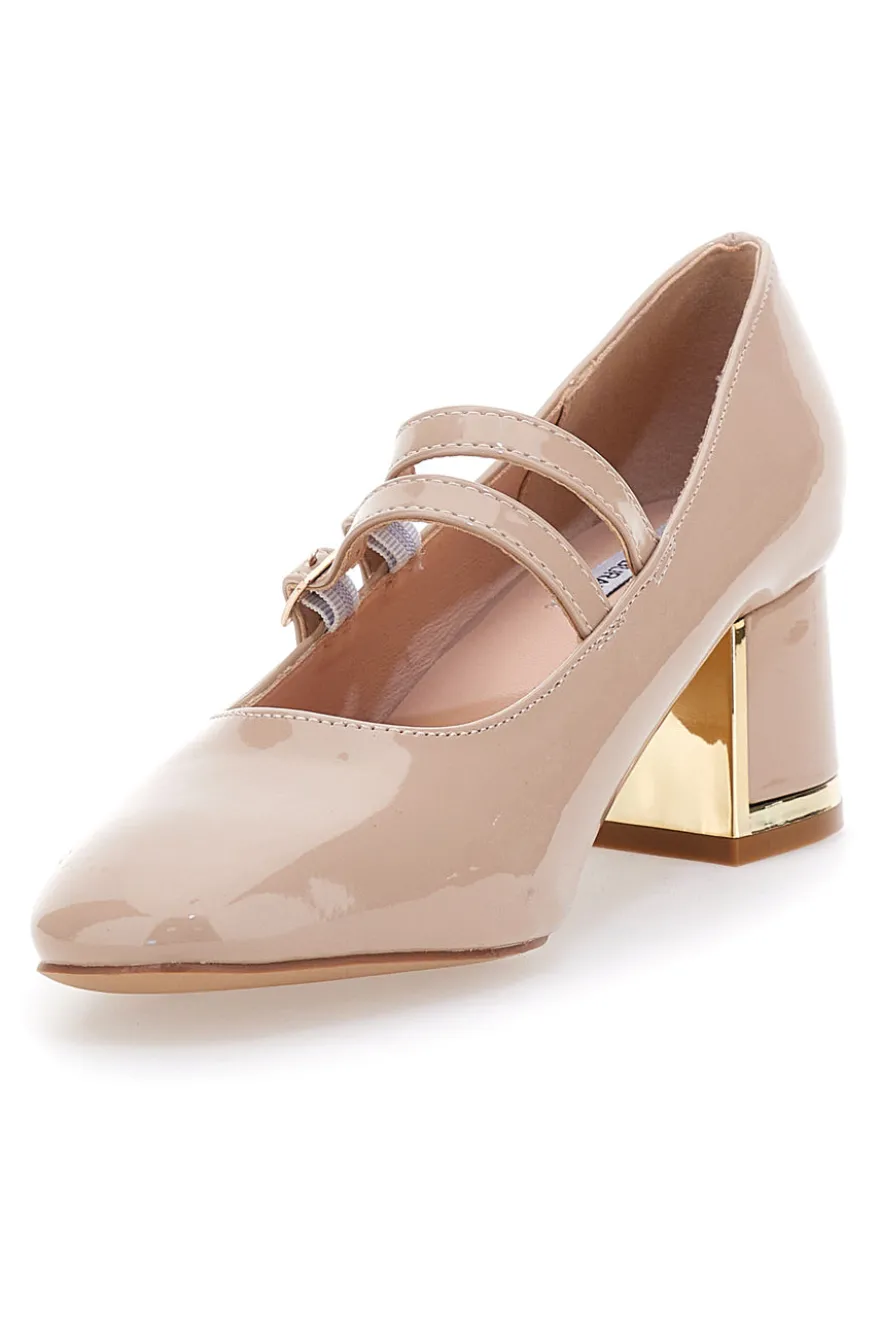 Décolleté Mary Jane Beige con Tacco a blocco MARIELLA BURANI 50810514