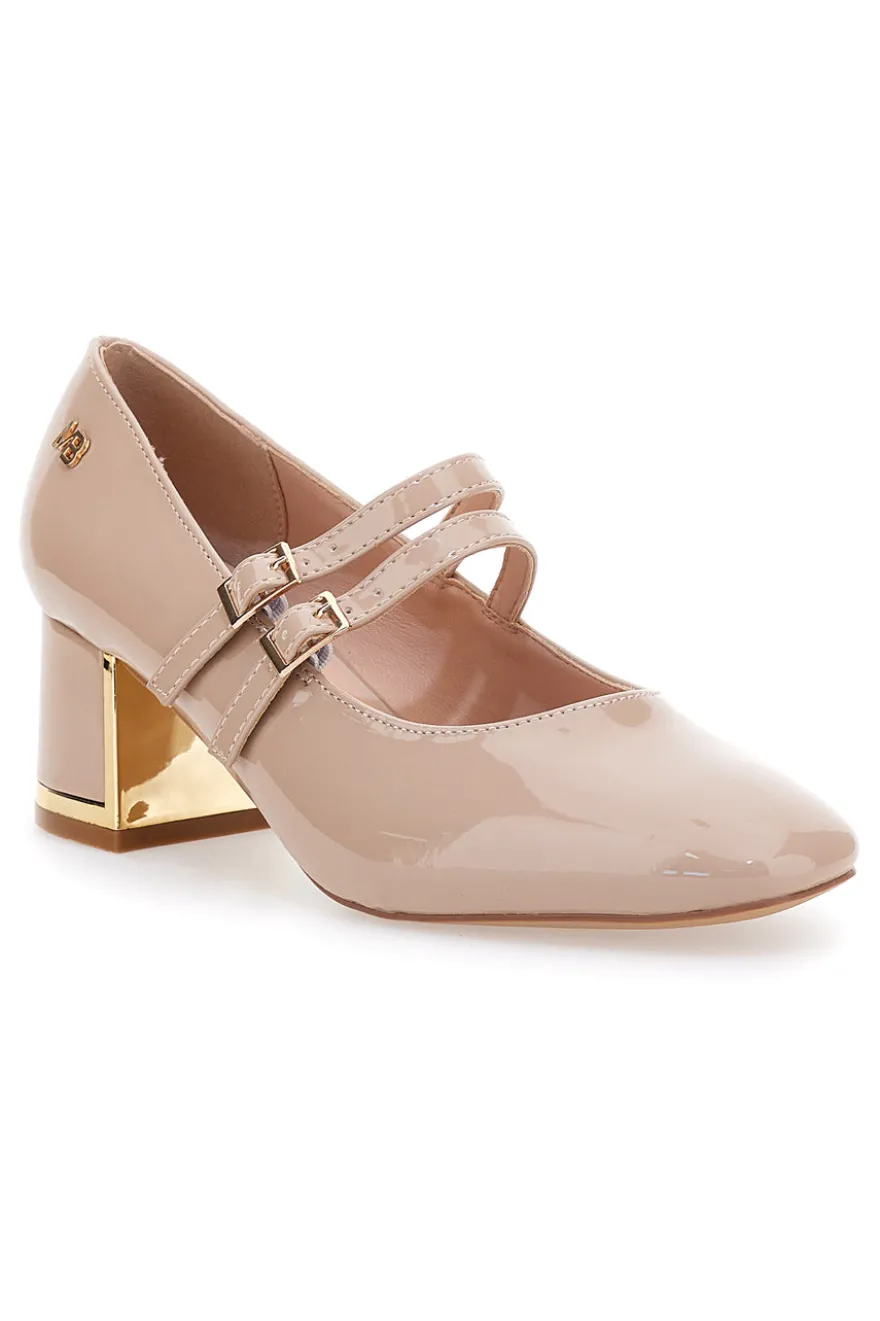 Décolleté Mary Jane Beige con Tacco a blocco MARIELLA BURANI 50810514