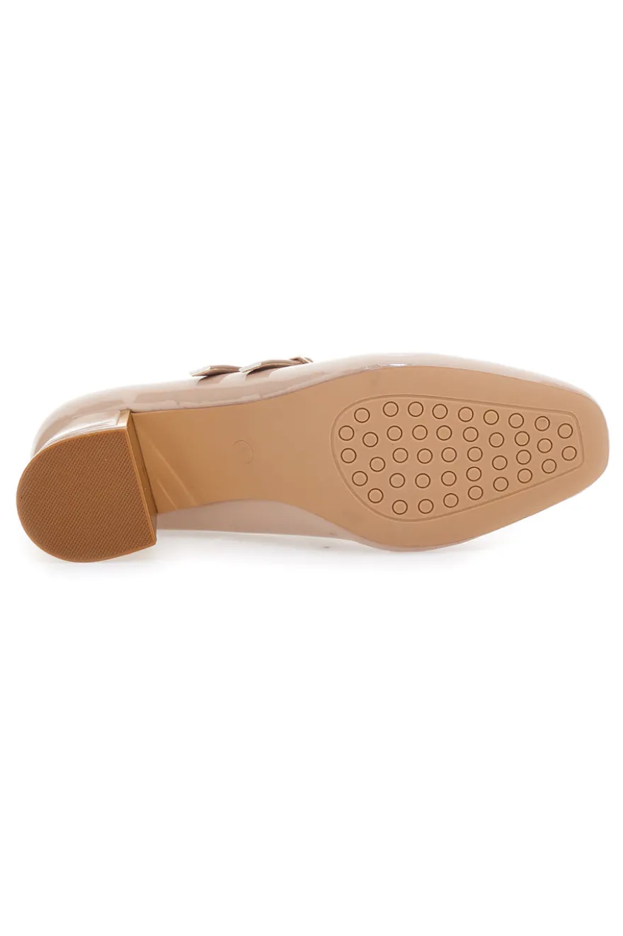 Décolleté Mary Jane Beige con Tacco a blocco MARIELLA BURANI 50810514