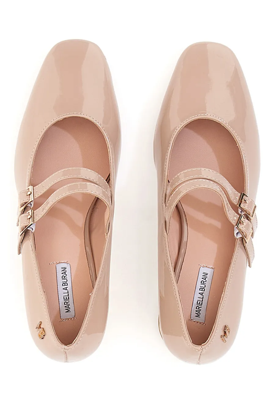 Décolleté Mary Jane Beige con Tacco a blocco MARIELLA BURANI 50810514