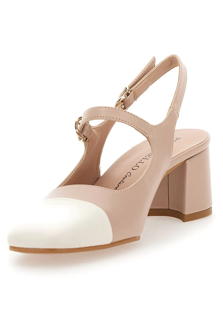 Décolleté Mary Jane Beige Pittarello Couture 508C