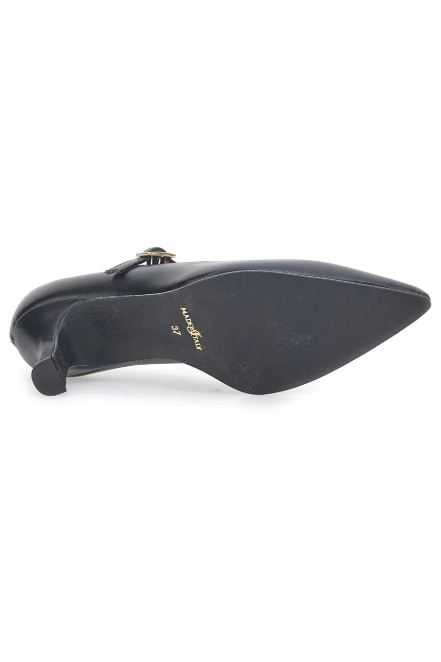 Décolleté Mary Jane nere con tacco basso Pittarello Elite 6061