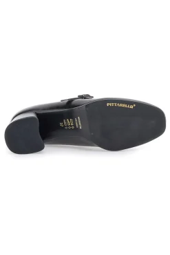 Décolleté Mary Jane Nere Tacco 5 cm Made In Italy Pittarello Class 710