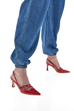 Décolleté Mary Jane Rosso Fuoco Pittarello Glam 3591