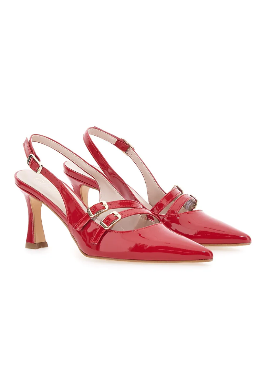 Décolleté Mary Jane Rosso Fuoco Pittarello Glam 3591