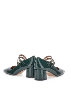 Décolleté Mary Jane Verde Scuro con Cinturini PITTARELLO C5010