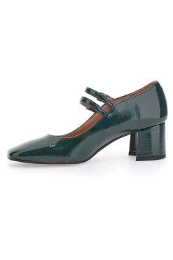 Décolleté Mary Jane Verde Scuro con Cinturini PITTARELLO C5010