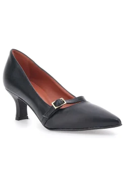 Décolleté Nere A Punta Con Tacco Basso Pittarello Elite 6070
