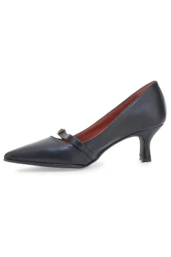 Décolleté Nere A Punta Con Tacco Basso Pittarello Elite 6070