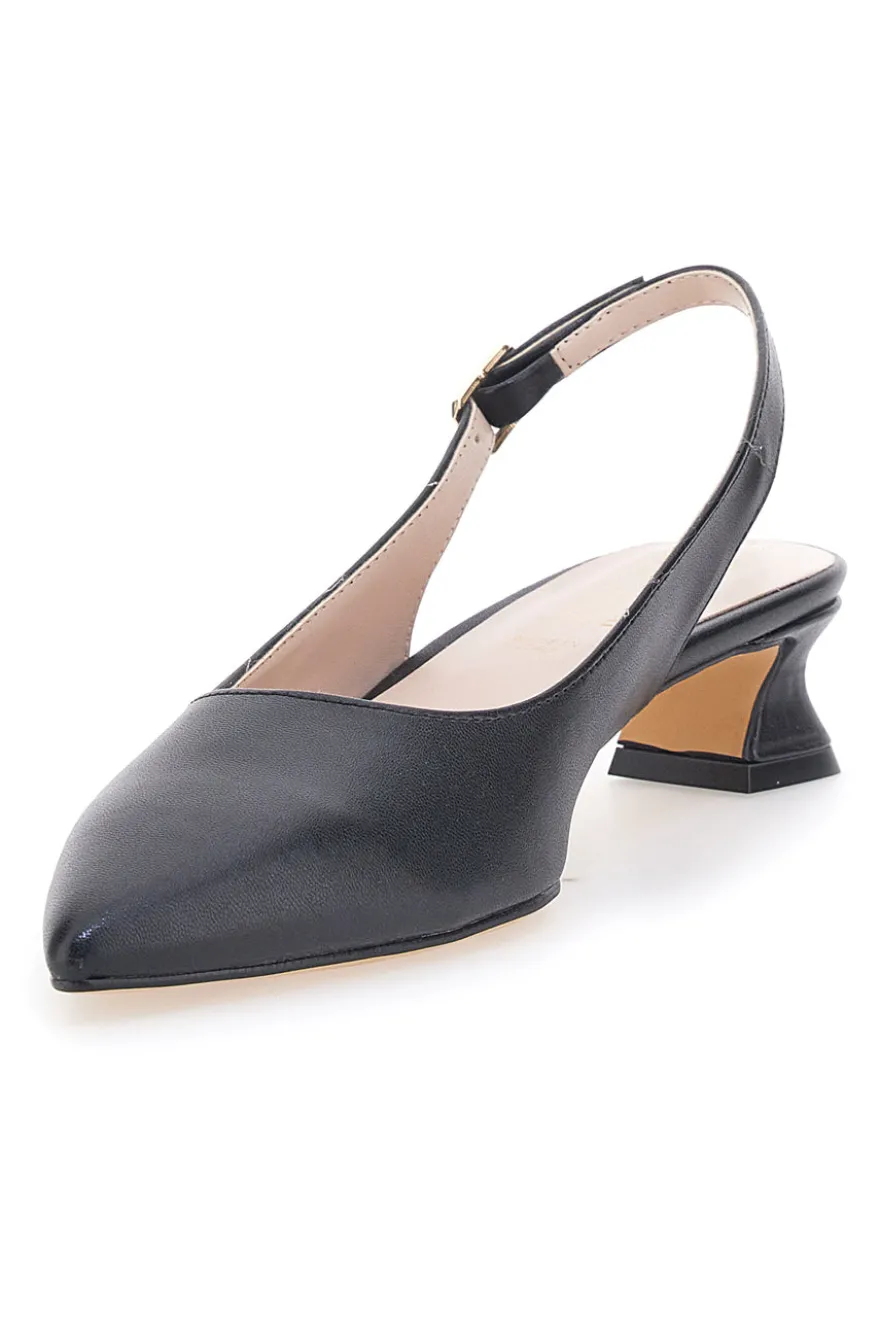 Décolleté Nere A Punta Con Tacco Basso Pittarello Glam 3614