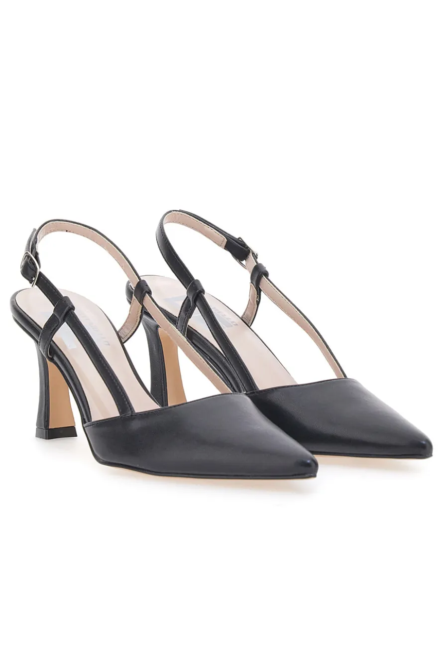 Décolleté Nere a Punta con Tacco a Coda Made in Italy PITTARELLO LOVE 372