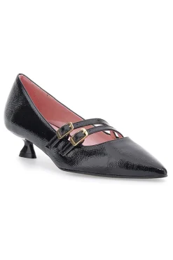 Décolleté Nere Con Cinturini e Tacco Basso Pittarello Glam 3662T