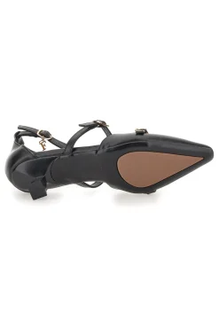 Décolleté nere con cinturini e tacco basso Ferrè F692C711