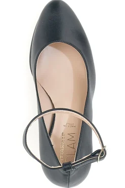 Décolleté nere con cinturino e tacco largo Pittarello Glam 2594PT