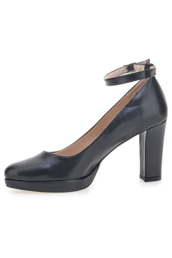 Décolleté nere con cinturino e tacco largo Pittarello Glam 2594PT