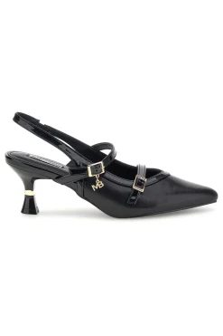 Décolleté nere con cinturini e tacco sagomato Burani 51852c1211