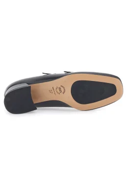 Décolleté nere con cinturini e tacco basso Pittarello glam 6685