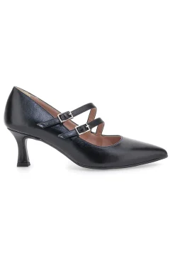 Décolleté nere con cinturino Obliquo PITTARELLO CLASS 4362