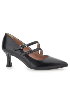 Décolleté nere con cinturino Obliquo PITTARELLO CLASS 4362