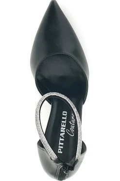 Décolleté nere con cinturino Pittarello couture 709