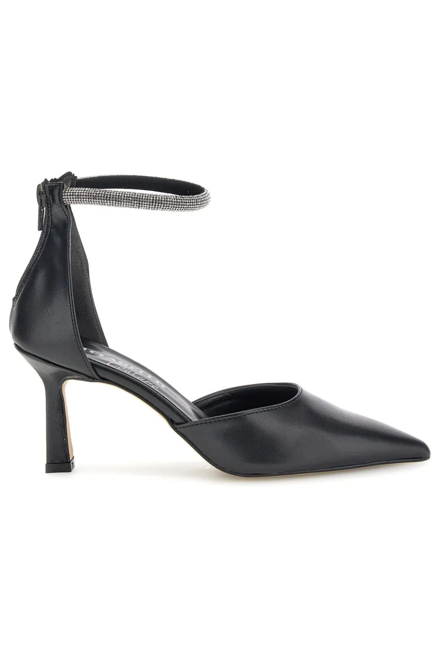 Décolleté nere con cinturino Pittarello couture 709
