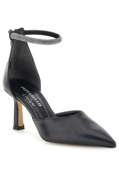 Décolleté nere con cinturino Pittarello couture 709