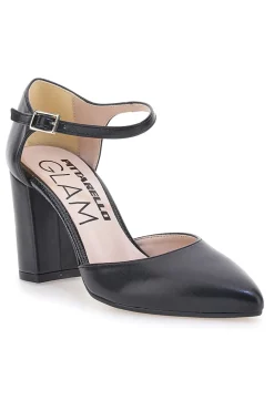 Décolleté Nere Con Cinturino e Tacco a Blocco PITTARELLO GLAM 2615
