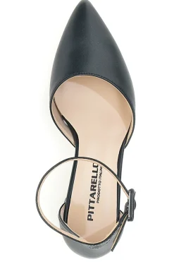 Décolleté Nere Con Cinturino e Tacco PITTARELLO 8017