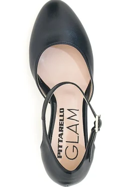 Décolleté Nere con Cinturino alla Caviglia Made in Italy PITTARELLO GLAM 2561