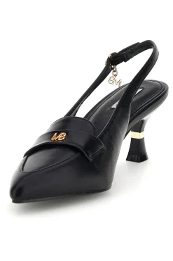 Décolleté nere con cinturino slingback e morsetto decorativo Mariella Burani 51101C1563