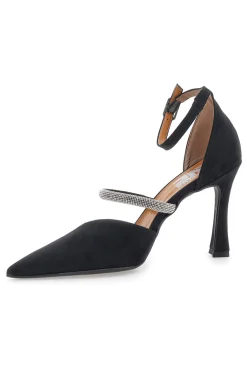 Décolleté nere con cinturini e tacco alto Pittarello love 7092