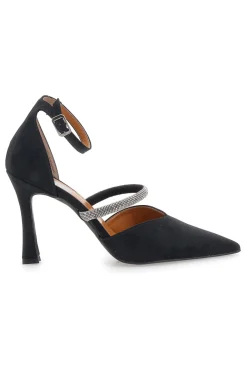 Décolleté nere con cinturini e tacco alto Pittarello love 7092
