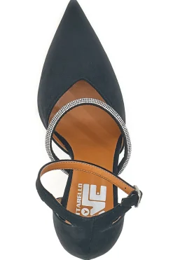 Décolleté nere con cinturini e tacco alto Pittarello love 7092