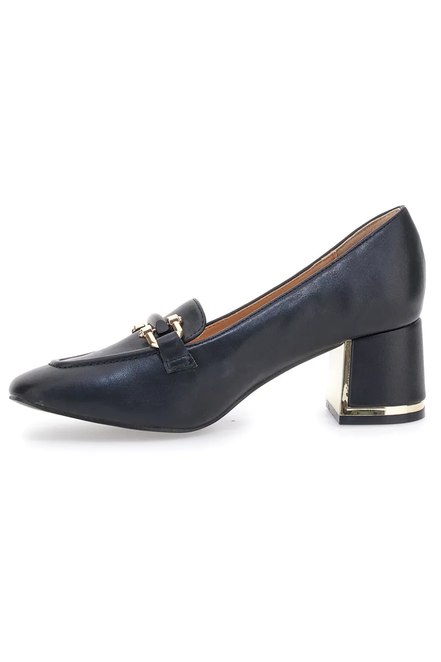Décolleté nere con morsetto dorato Mariella Burani 51811C677