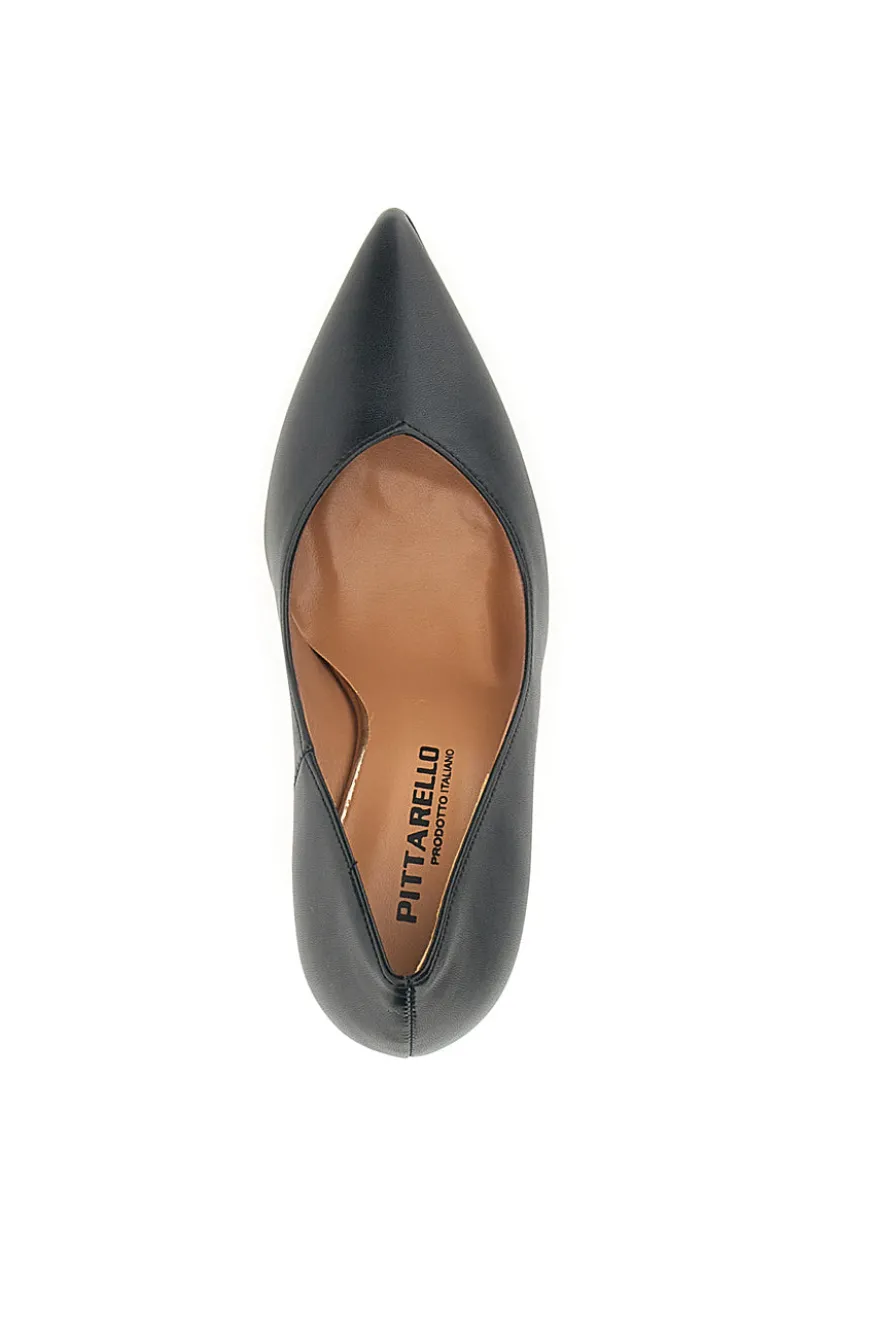 Décolleté Nere Con Tacco 9,5 cm Made In Italy Pittarello 157