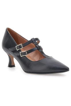 Décolleté Nere Con Tacco 6 cm Made In Italy cm Pittarello P6012