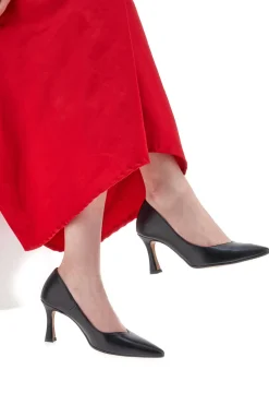 Décolleté Nere Con Tacco 8 cm Made In Italy Pittarello 3354