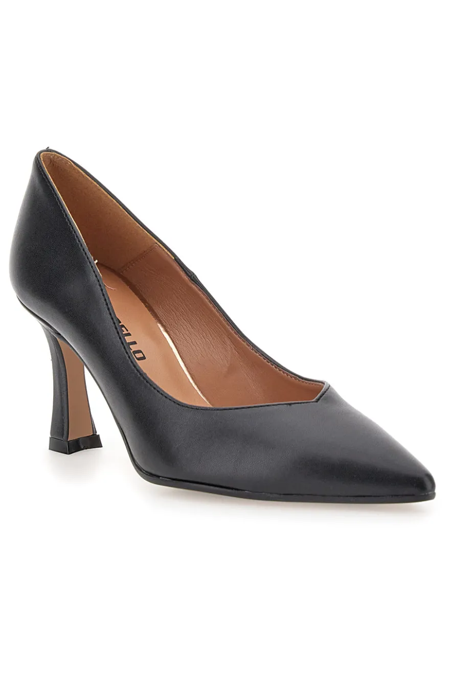 Décolleté Nere Con Tacco 8 cm Made In Italy Pittarello 3354